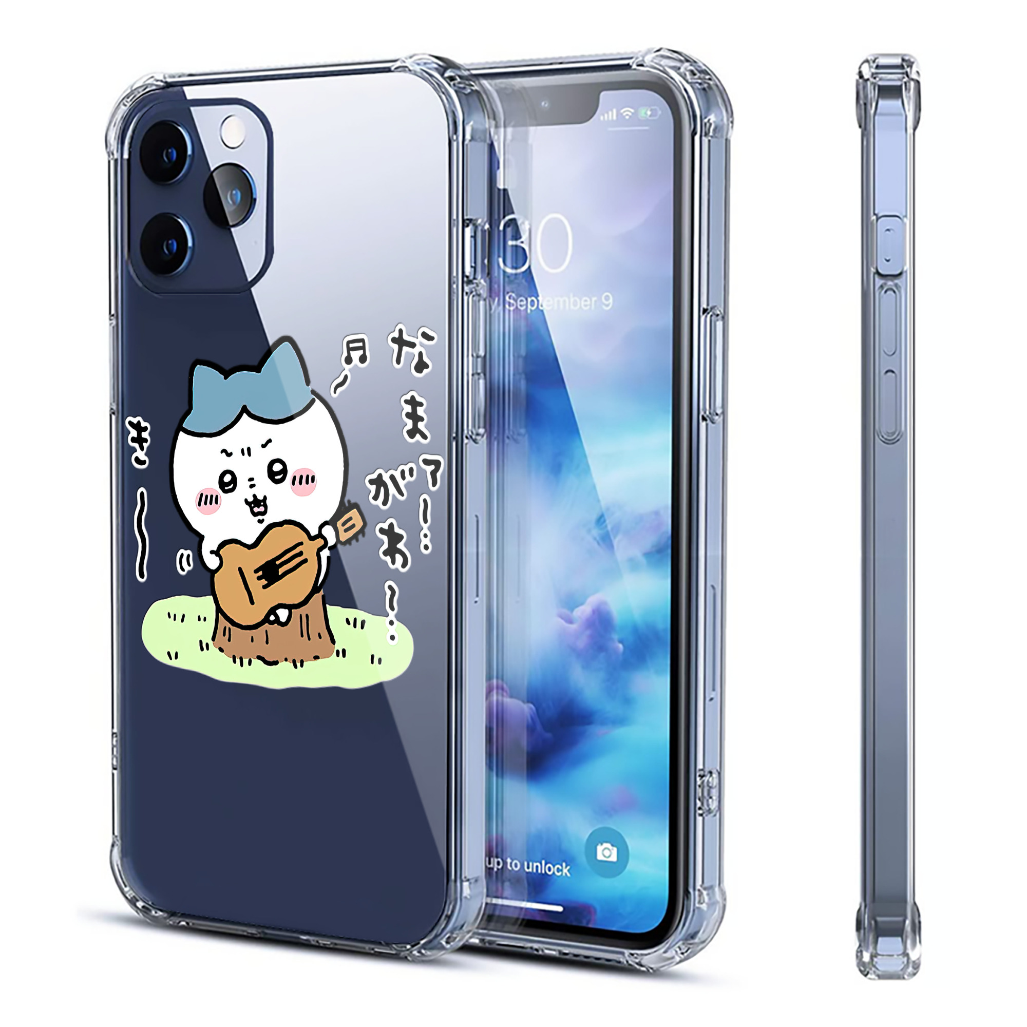 （画像用） ちいかわ ハチワレ Chii-kawa hachiware 【iPhone 12シリーズ対応】透明スマホケース（クリアソフトケース）